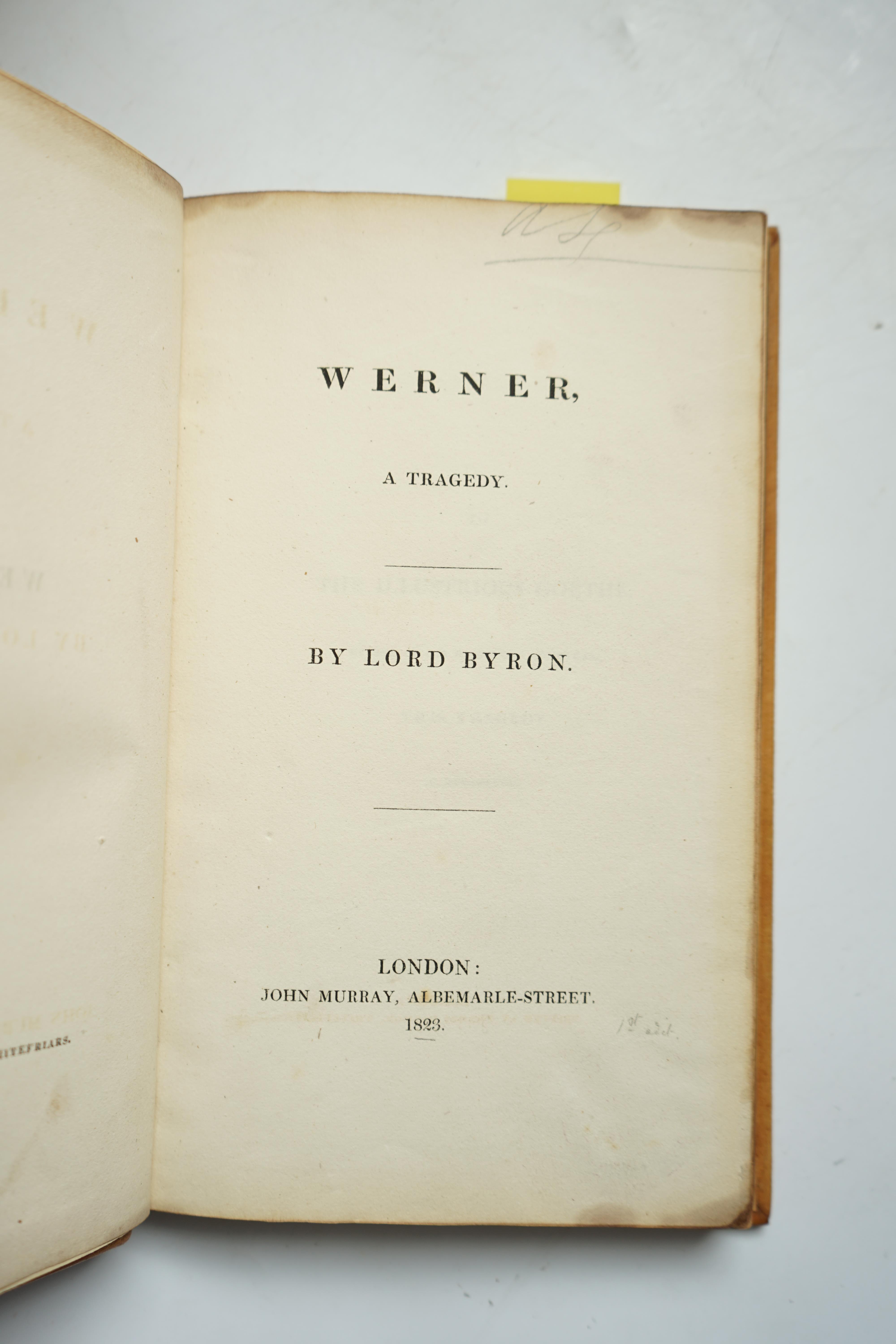 Guiccioli, Countess - My recollections of Lord Byron; and Those of Eye-Witnesses of his Life, 2 vols, 1st English-language edition, 8vo, rebound quarter calf with marbled boards, portrait frontis, Richard Bentley, London